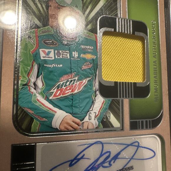 Dale Earnhardt Jr. Auto Patch 67/99 2025 Panini Turn Four - Picture 2 of 5